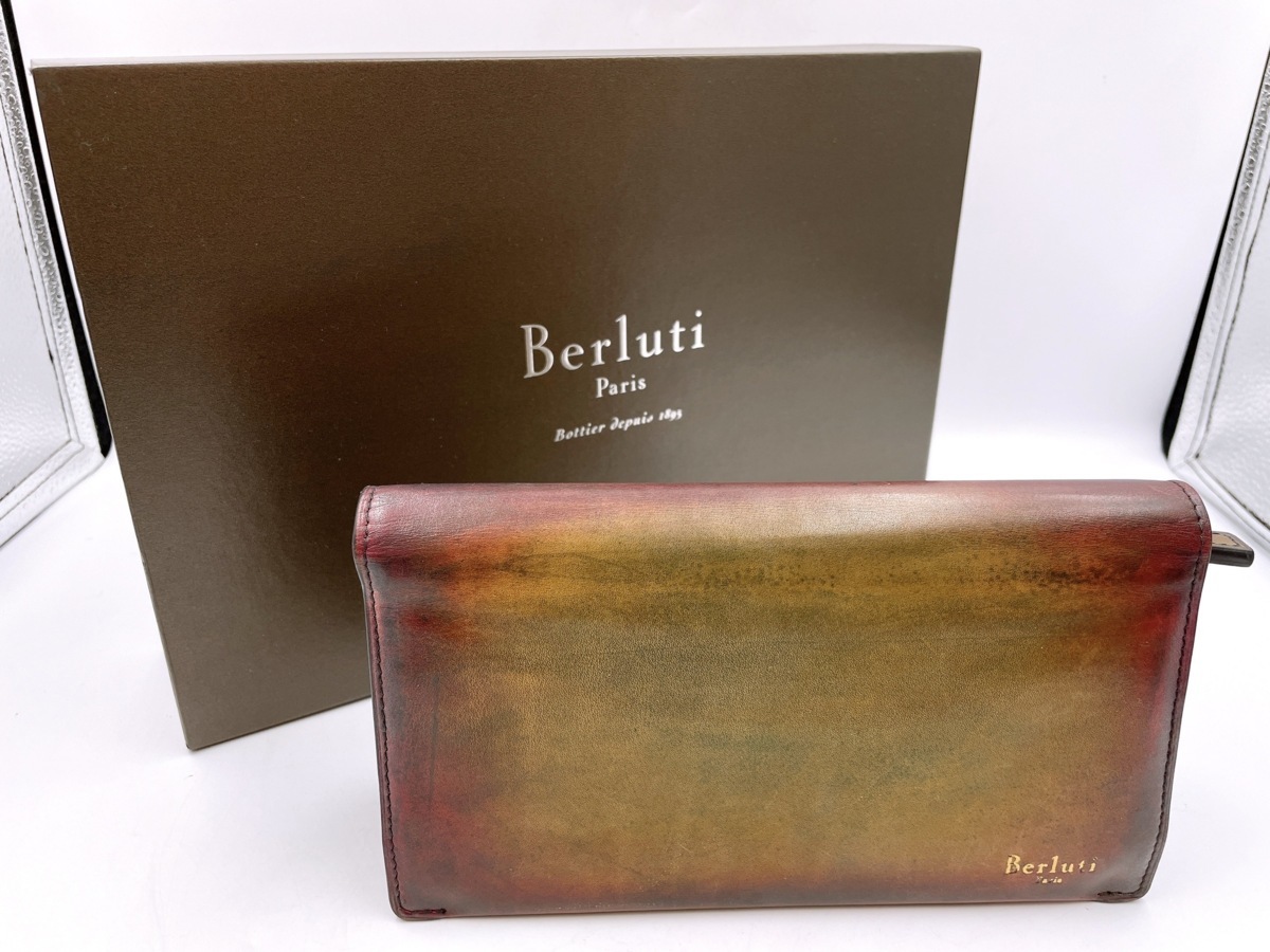 ベルルッティ Berluti レザー オールインワン 長財布 ブラウンカラー 
