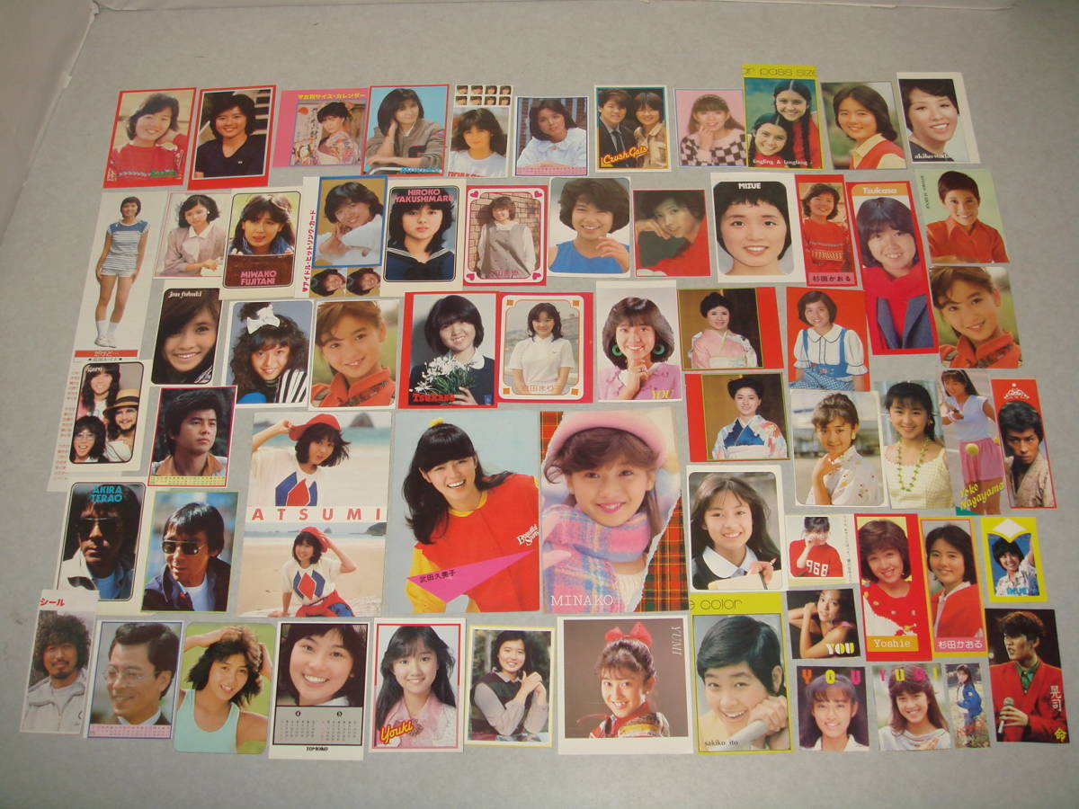 ▽付録詰め合わせ 素足のアイドルたち ポスター シール ブロマイド 80