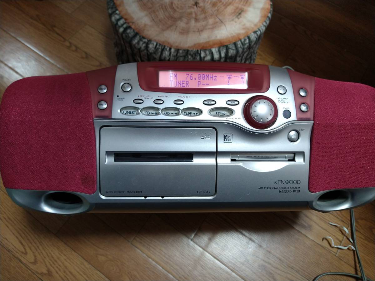 KENWOOD ケンウッド MDX-F3 - JVC メルカリ 録音可能 [CD⁄MDラジカセ