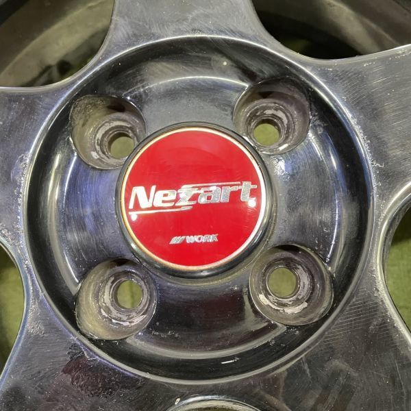 ☆送料無料☆WORK Nezart 15x6.5JJ 4H 100 +50 φ60 4本/中古社外アルミ