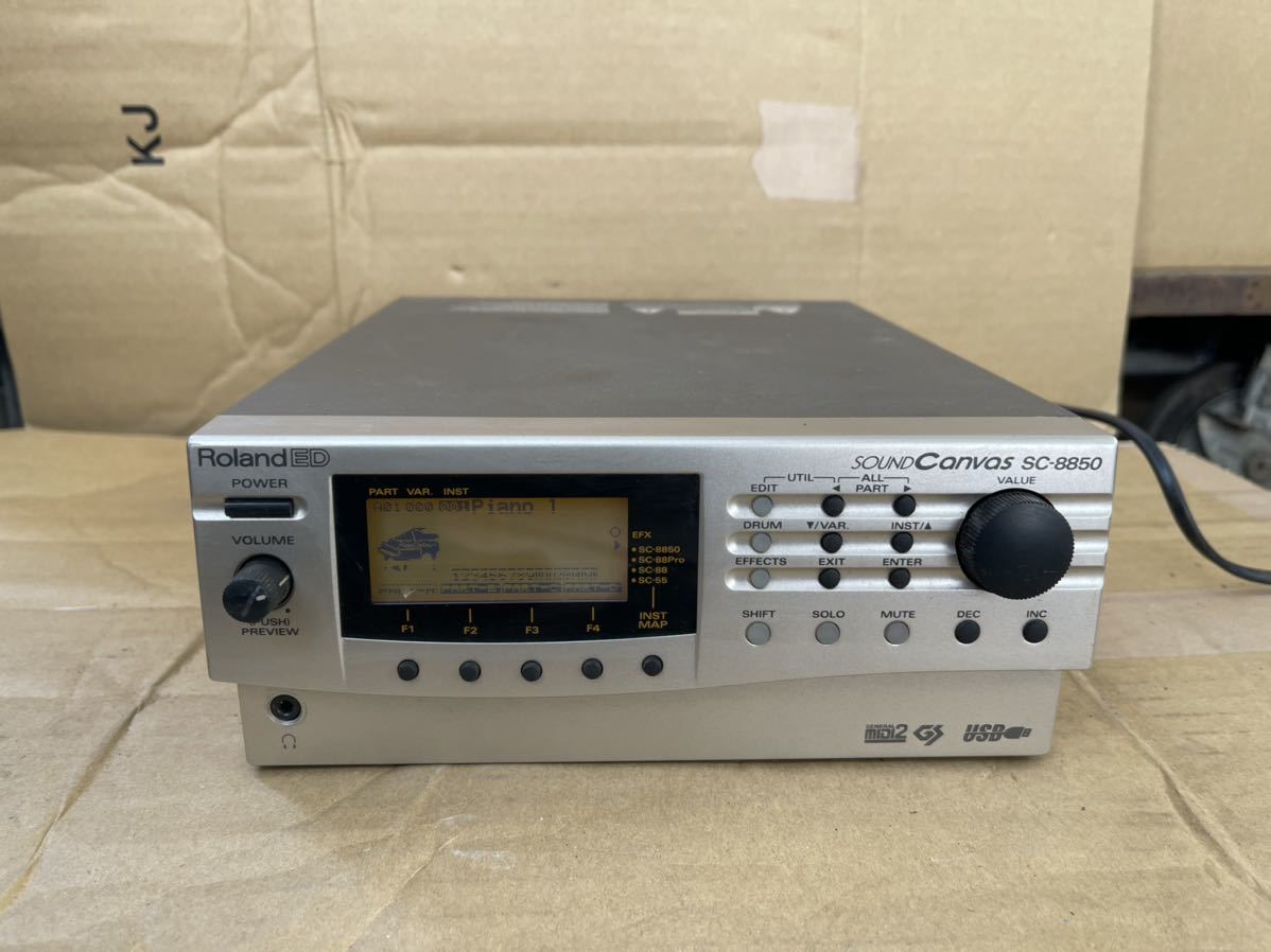 ROLAND ED SOUNND CANVAS SC-8850 音源モジュール 通電確認済み SC