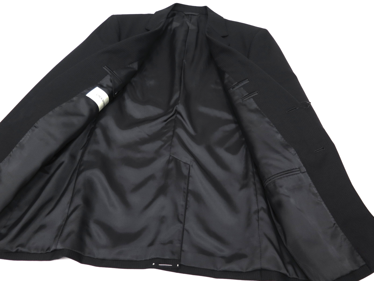 2026年最新linea domiziaの人気アイテム - k102*未開封 春夏撥水加工ストレッチ 未 2060●LINEA DOMIZIA レナウン●新品　日本製 【総裏】 シャドーストライプスーツ　ブラック/A5　定価41800円