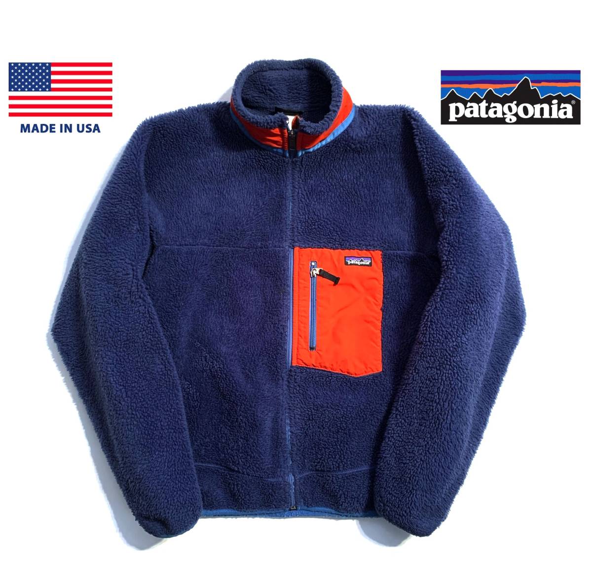 極希少【USA製】Patagonia パタゴニア レトロX フリースジャケット L (XL相当) 06年モデル F6 メンズ 保温性抜群 パイル ネイビー パタゴニア レトロX patagonia 極希少USA製Patagonia アウトドアウエア パタゴニア公式