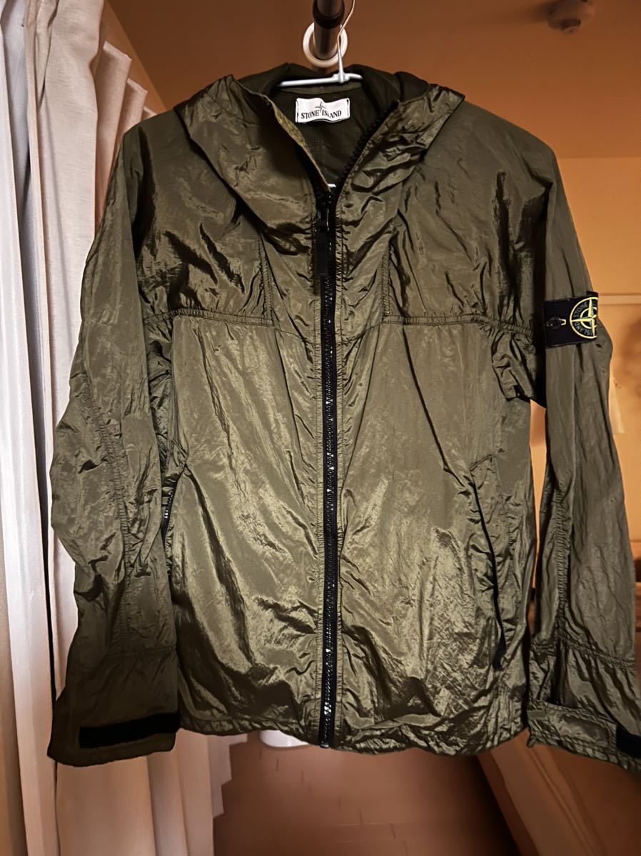 Stone Nylon Island Metal Hooded Jacket - Down Watro Black ISLAND in STONE Parka Gray DPUS