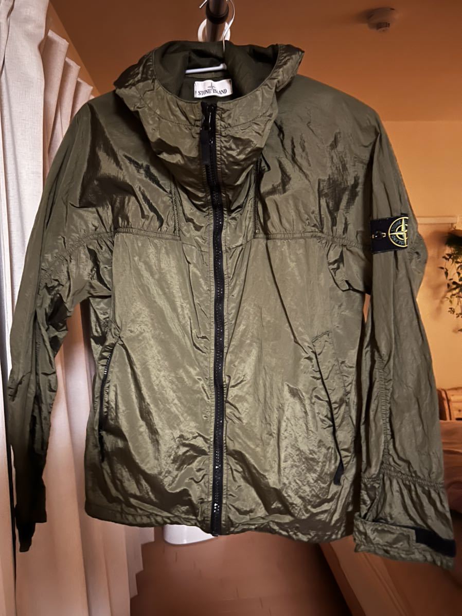Stone Nylon Island Metal Hooded Jacket - Down Watro Black ISLAND in STONE Parka Gray DPUS