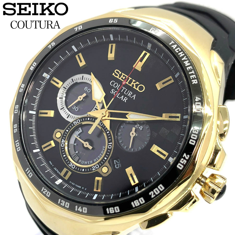 海外モデル Seikoセイコーcouturaコーチュラ紳士腕時計ソーラーウォッチデイトカレンダーブラックローズゴールドシリコンベルト 海外モデル 売買されたオークション情報 Yahooの商品情報をアーカイブ公開 オークファン Aucfan Com