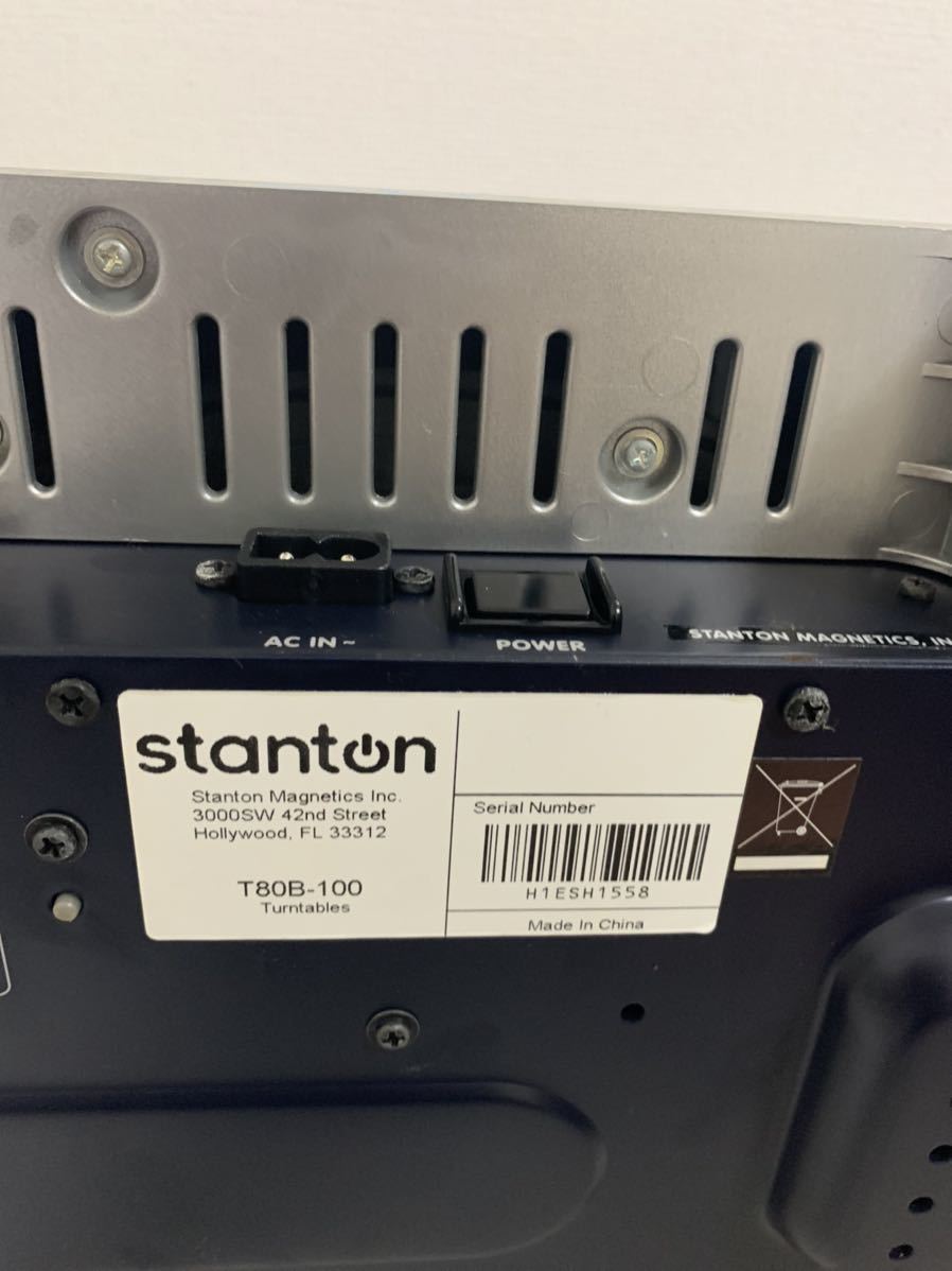 STANTONスタントンDJターンテーブルT80B-100 【公式通販】