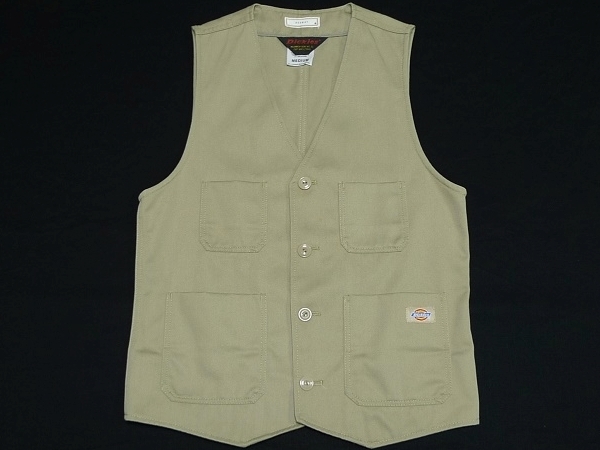 全国無料，SALE BROWNYブラウニーxDickiesディッキーズ別注ツイルワークベストMベージュ7322(Mサイズ)｜売買されたオークション情報、yahooの商品情報をアーカイブ公開 - オークファン Mサイズ
