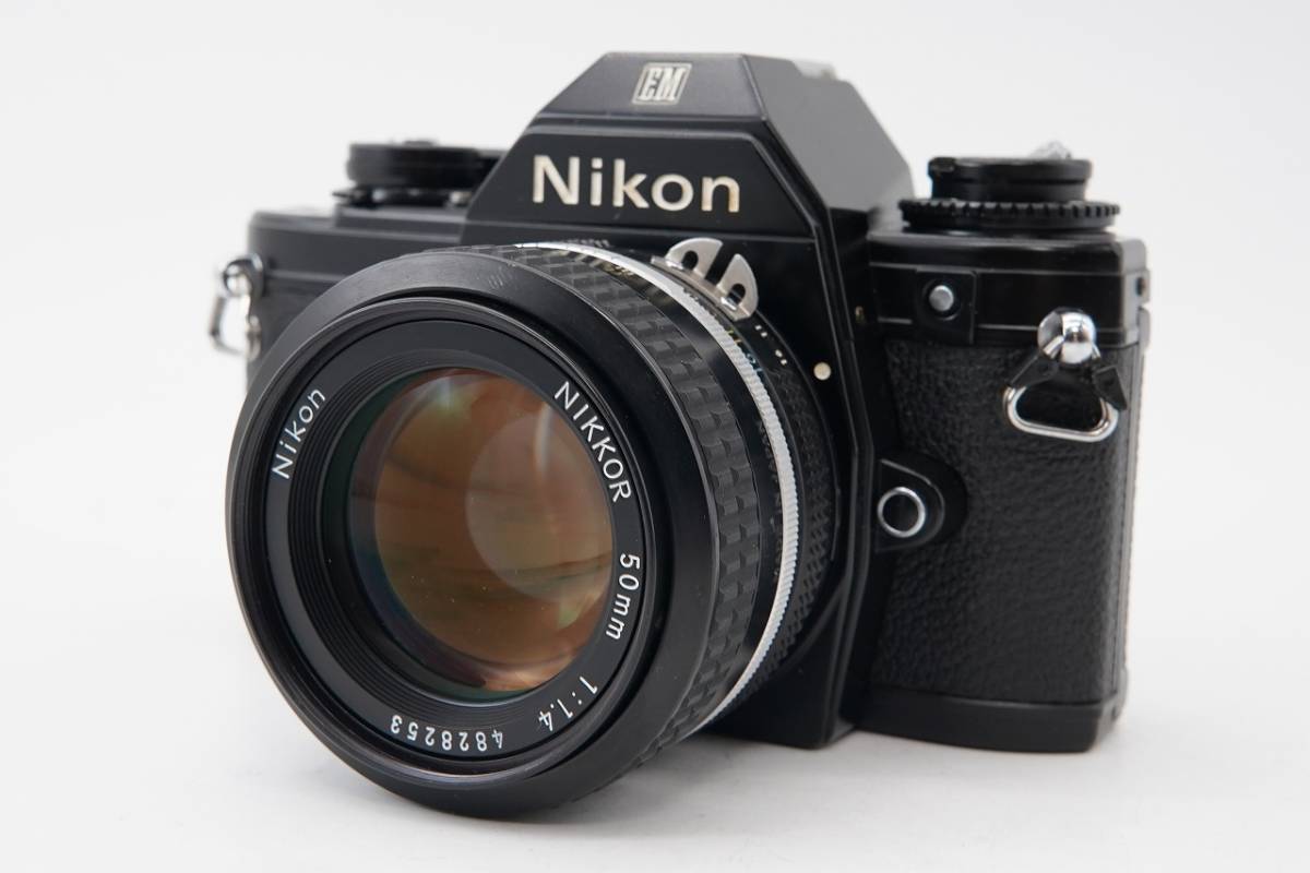 露出計 動作 【 並品 】 ニコン NIKON EM ブラック Ai NIKKOR 50mm f1 