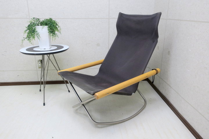 Nychair-F/ニーチェアF 新居 猛 ロッキングチェア グレー(ロッキング  