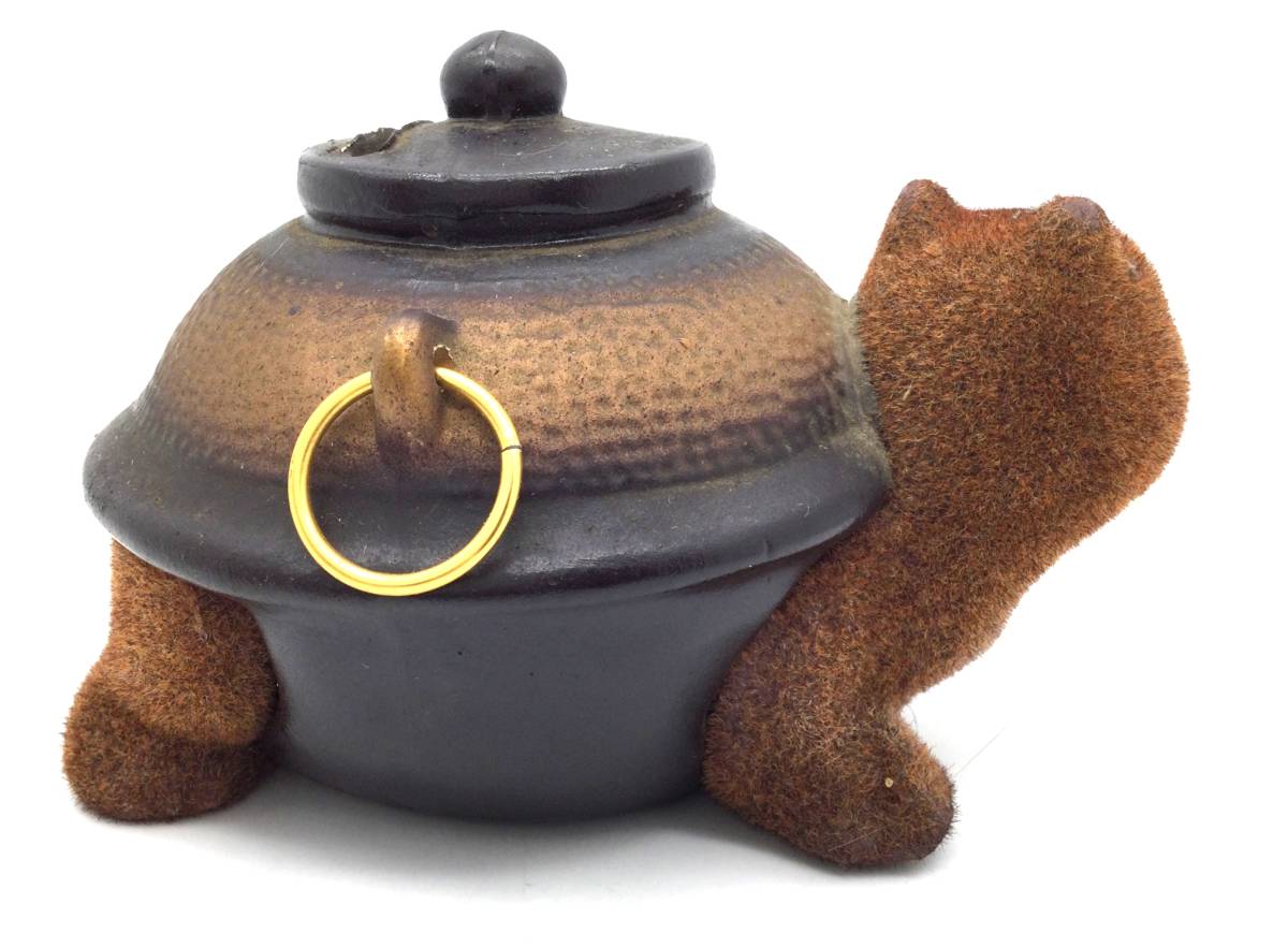 昭和レトロ品【 かわいい分福茶釜の貯金箱 】昭和レトロ 文福茶釜