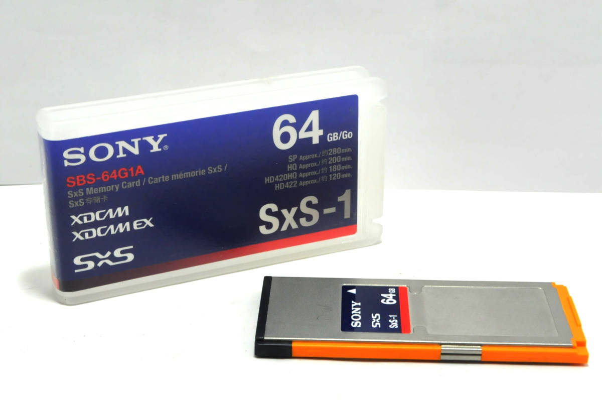 64GB メモリーカード SxS-1 SBS-64G1CSONY : SxS SBS-64G1A SONY