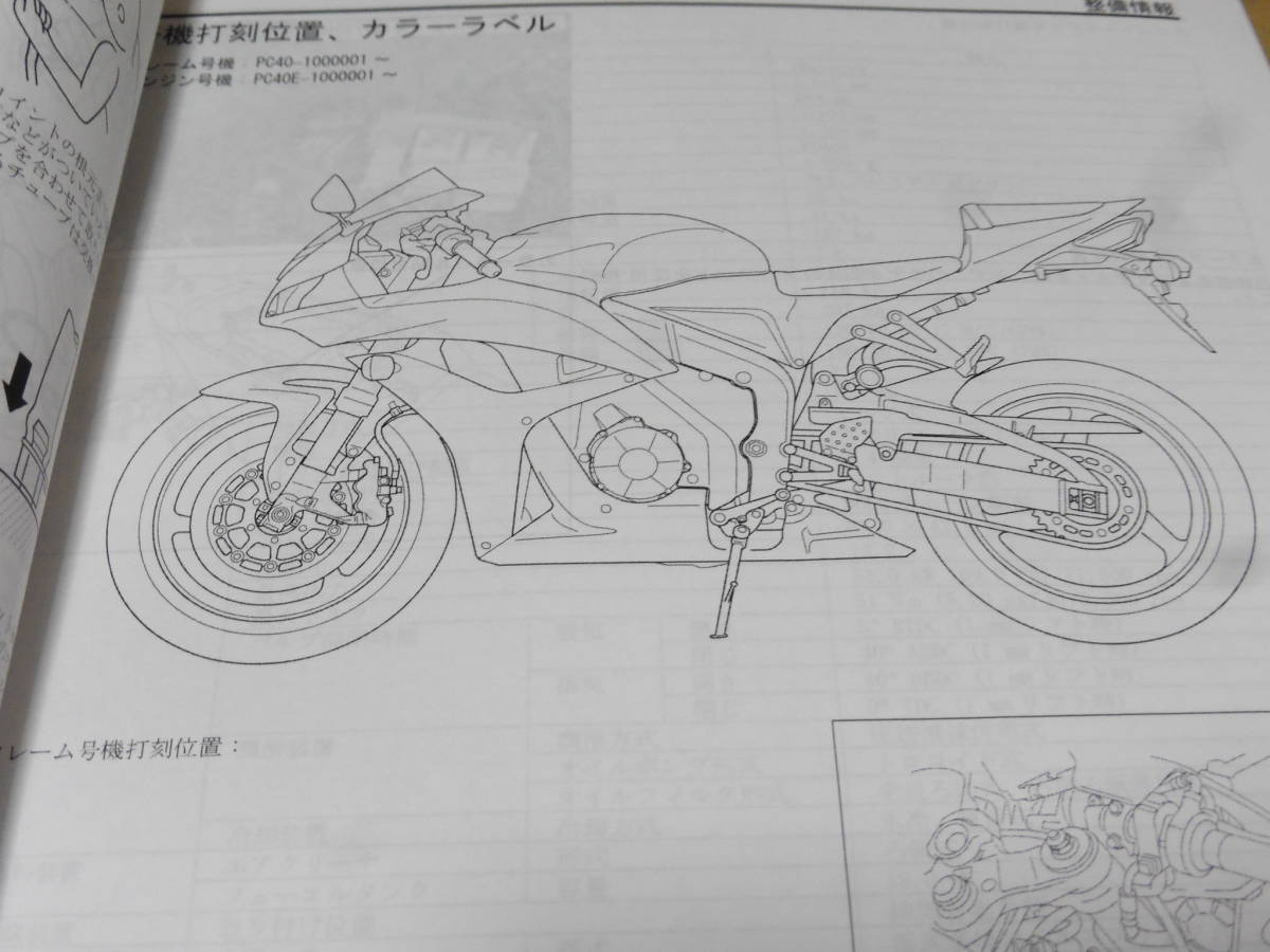 ☆CBR600RR PC40 サービスマニュアル＆パーツリスト ☆ CBR600RR PC40