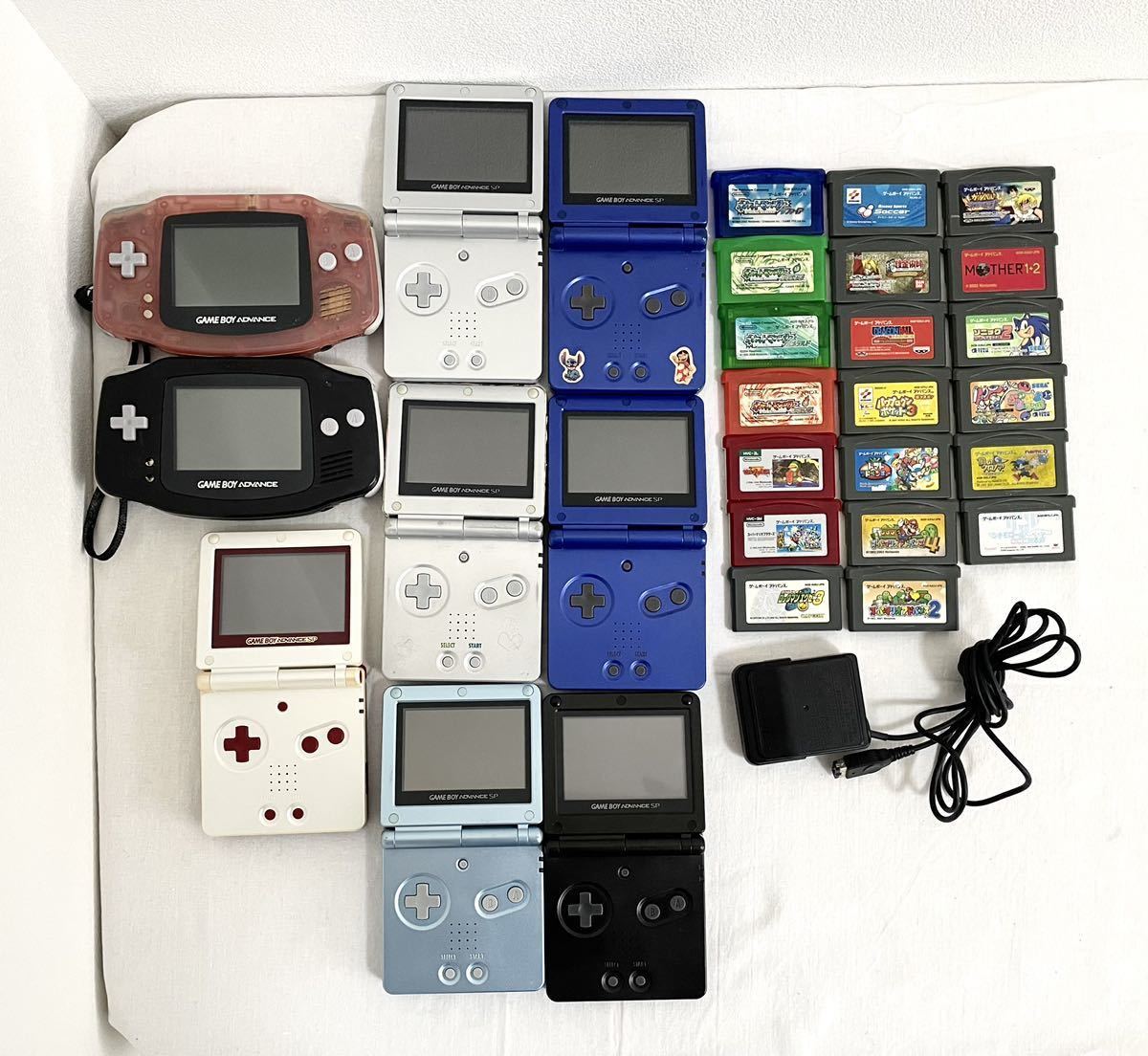 【安い，定番人気】 任天堂 ニンテンドー GAME BOY ADVANCE と ADVANCE SP 9台とソフト20枚のセット ジャンク品(本体)｜売買されたオークション情報、yahooの商品情報をアーカイブ公開 - オークファン 本体