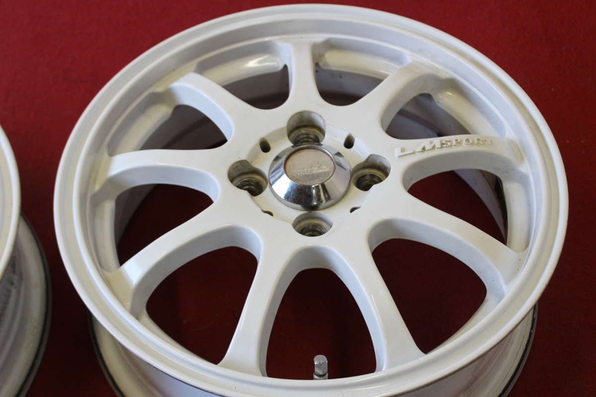 ■■ LM SPORT 白色 ■■ 15×5J +45 PCD100/4H 4本 軽自動車 アルトワークス キャスト ハスラー N-BOX ウェイク スペーシアカスタム LM レアマイスター LEHRMEISTER（レアマイスター） White GAB 100」の人気商品一覧・価格比較
