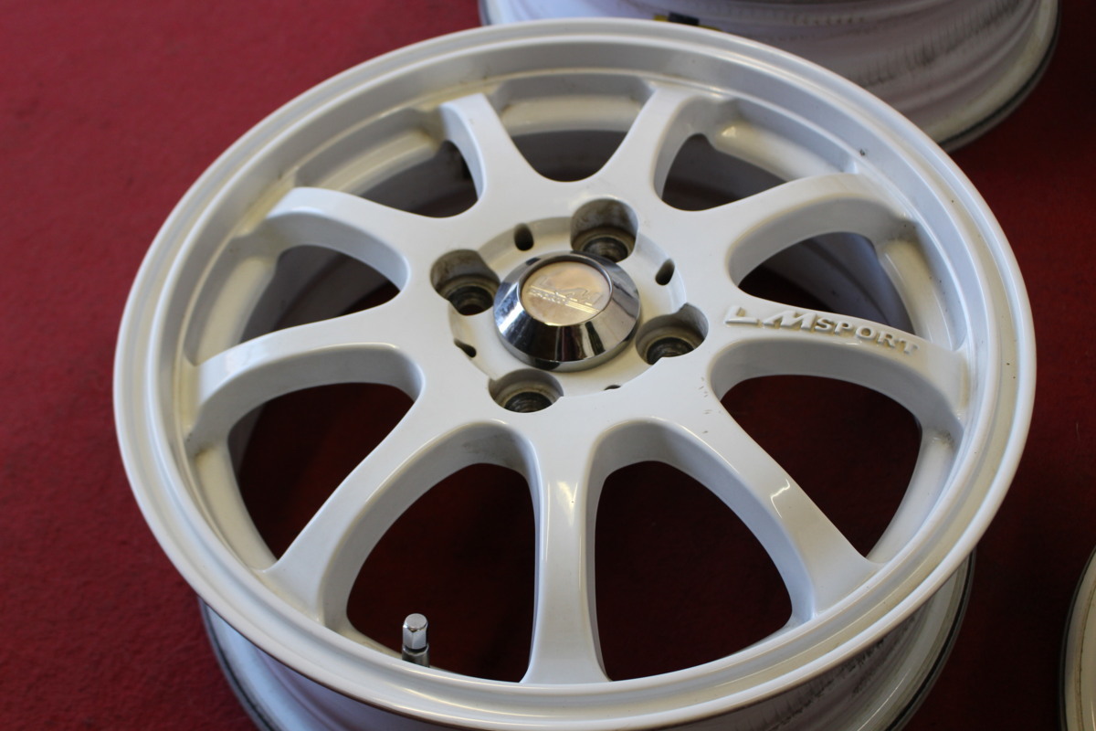 ■■ LM SPORT 白色 ■■ 15×5J +45 PCD100/4H 4本 軽自動車 アルトワークス キャスト ハスラー N-BOX ウェイク スペーシアカスタム LM レアマイスター LEHRMEISTER（レアマイスター） White GAB 100」の人気商品一覧・価格比較