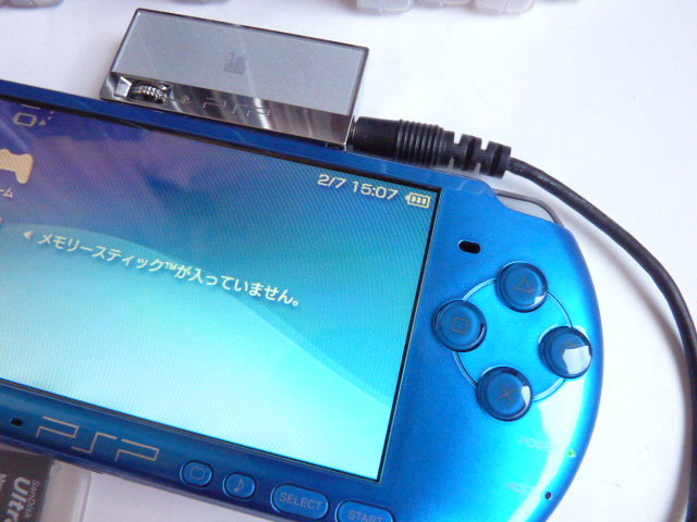 SONY PSP-3000 ブルー□ ソフト21本/専用ワンセグチューナーPSP-S310 