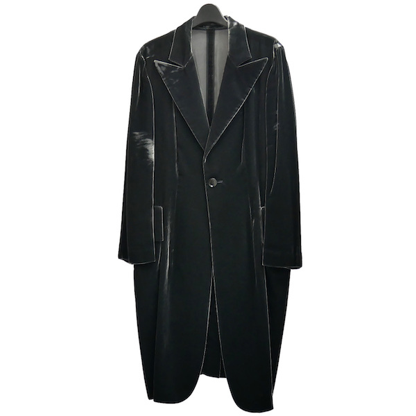 Yohji Yamamoto FEMME 2007ss ベルベット 1B ロング ジャケット 07ss  