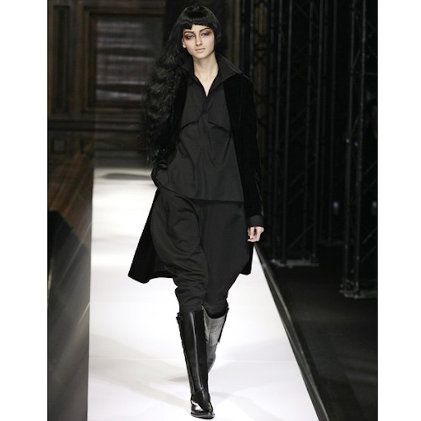 Yohji Yamamoto FEMME 2007ss ベルベット 1B ロング ジャケット 07ss  