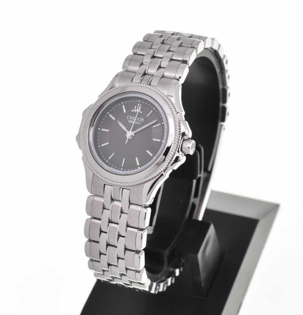 SEIKO セイコー クレドール 4J81-0A30 SS/K18WG ベゼル クォーツ レディース J#107060(クレドール)｜売買され ...