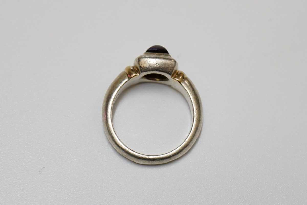 192 K14 925 ガーネット リング 指輪 約9号 ヴィンテージ アクセサリー 