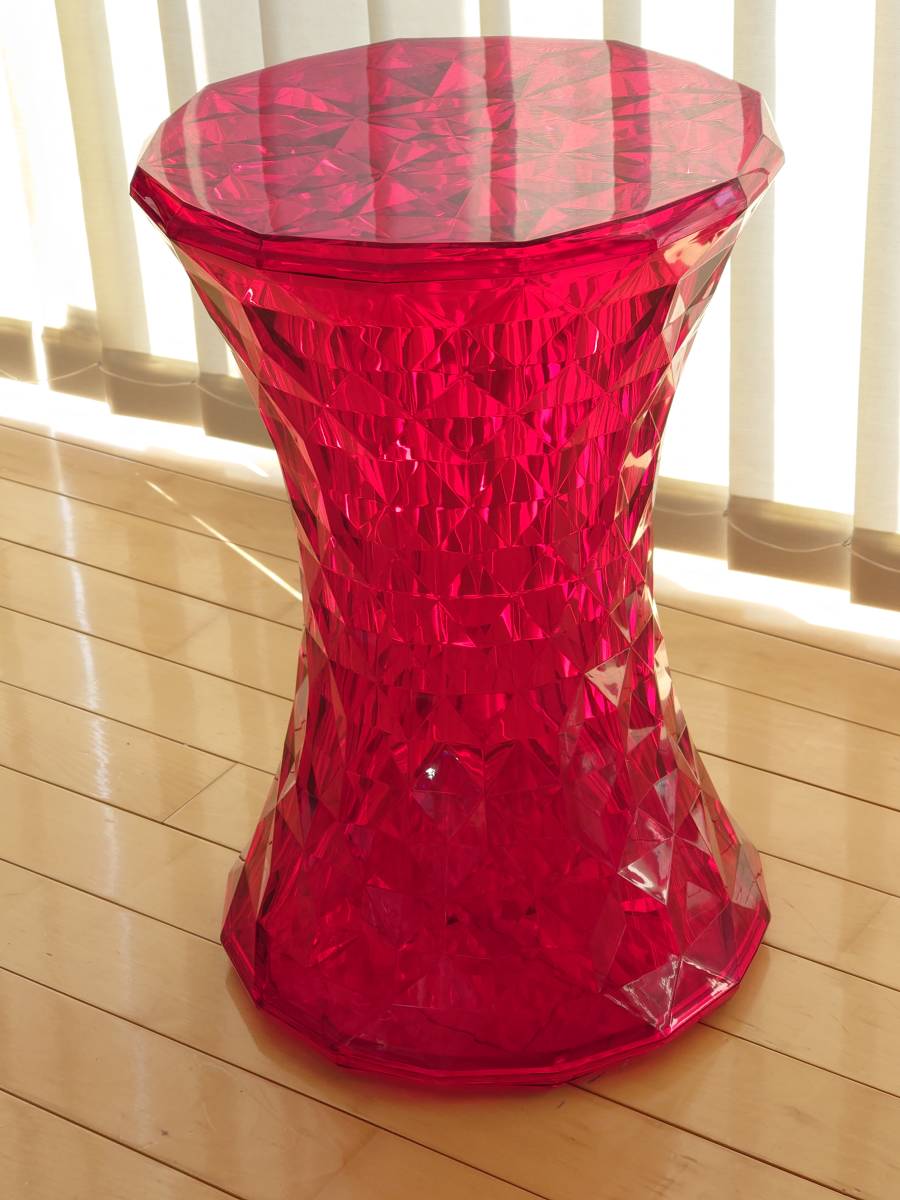 Kartell カルテル スツール ストーン レッド ブラウン セット