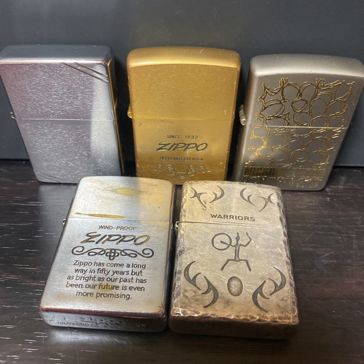 ZIPPO 5点セット WARRIORS WIND PROOF ジッポ ジッポライター オイル 