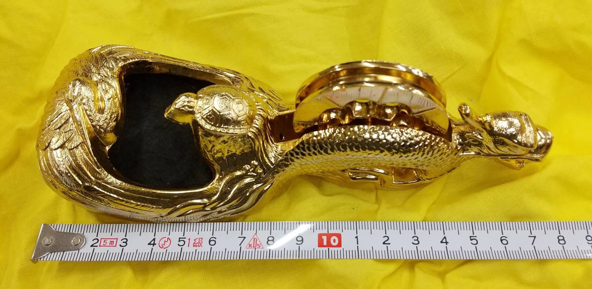 未使用 瑞龍 墨壺 墨つぼ 龍 大工道具 アンティーク 骨董品 24KGP 龍の