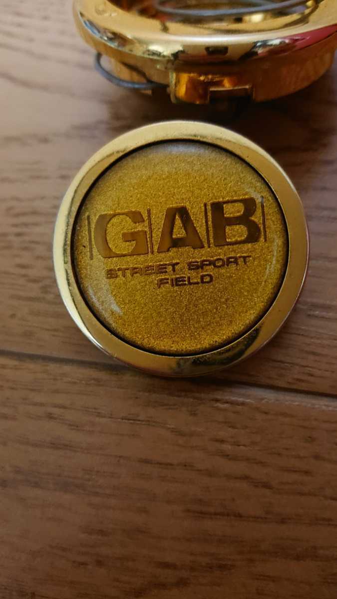 ☆当時物☆GABゴールドホーンボタン☆バブリー☆ゴージャス 