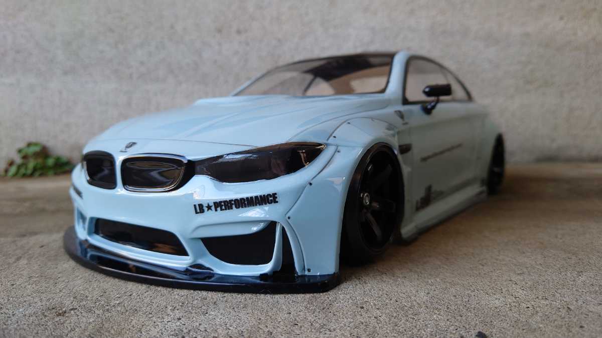  M4 ラジコン用ボディ 1/10 RCボディ BMW M4 LB風 オーバーフェンダーカスタム 新品未使用