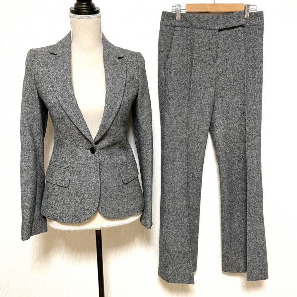 673651 theory セオリー スーツ セットアップ 0 グレー カシミヤ混