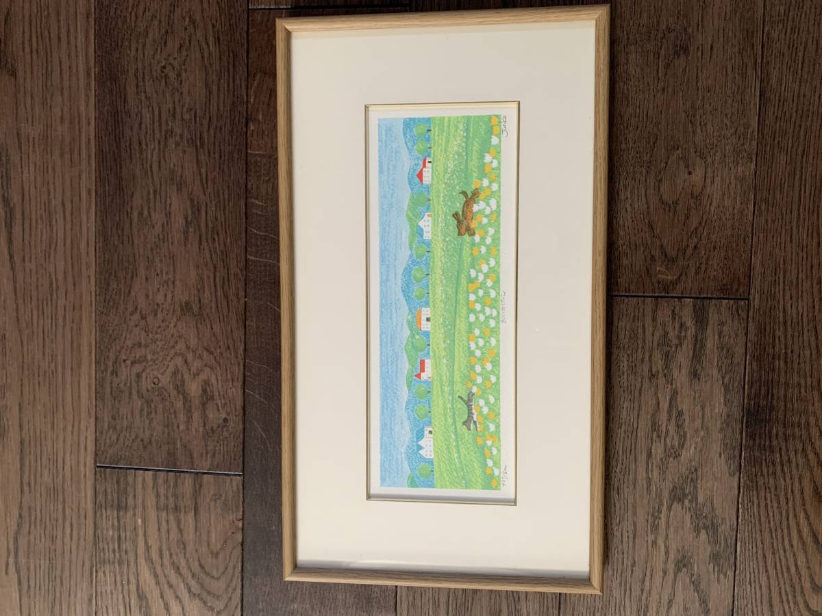 斉藤 純子（リトグラフ） 斉藤純子 リトグラフ「おいかけっこ」(石版画、リトグラフ)｜売買され