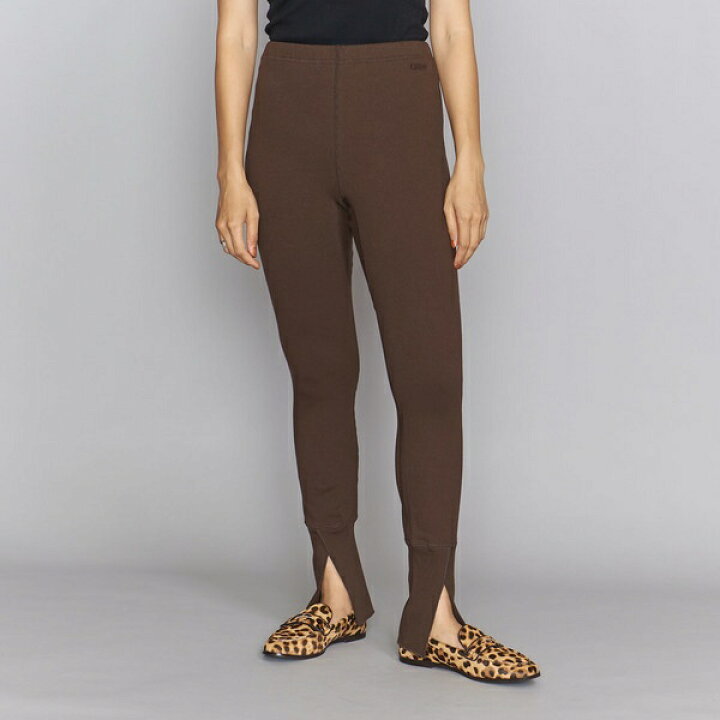 新品タグ付き☆ドゥーズィエムクラス『Americanaアメリカーナ』裾リブレギンス　ブラウン　アパルトモン