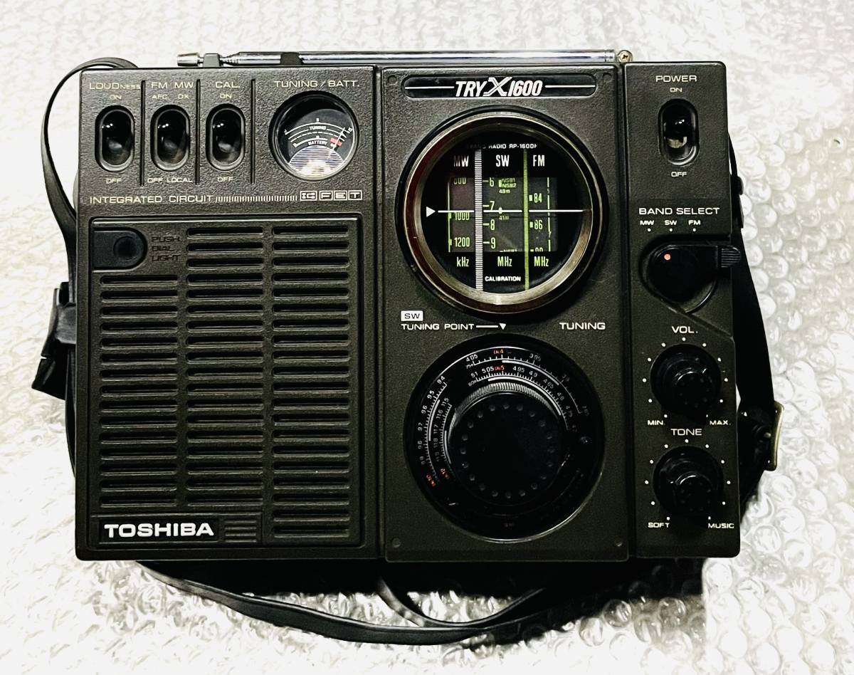 東芝 TRY X1600 RP-1600F BCLラジオ TOSHIBA 東芝TRYX1600RP-1600FBCL