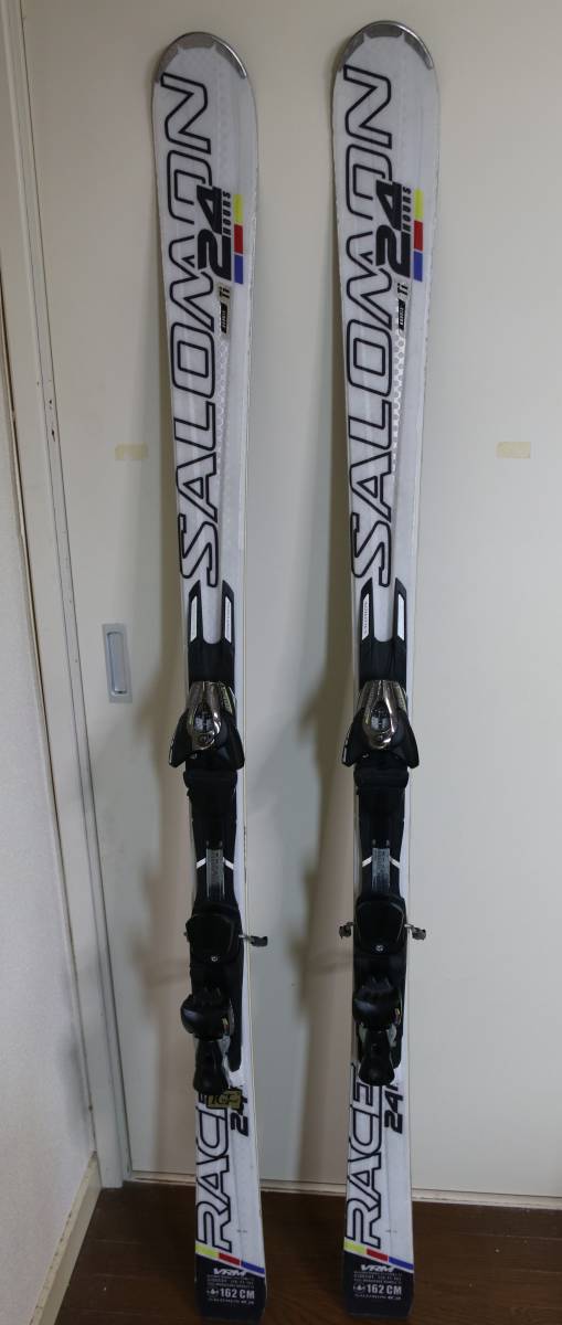 SALOMON RACE 24HOURS 162cm with Z12 カービングスキー 滑走良好