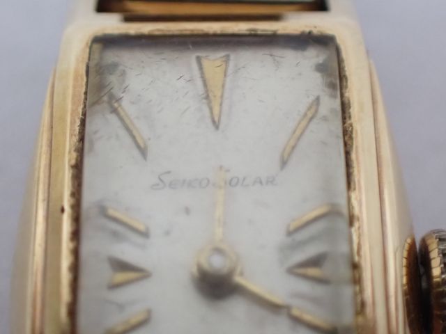 C*U様 SEIKO SOLAR 17JEWELS K18 レディース 手巻き時 SEIKO SOLAR 17 JEWELS K18 セイコー ソーラー 腕時計 レディース 手
