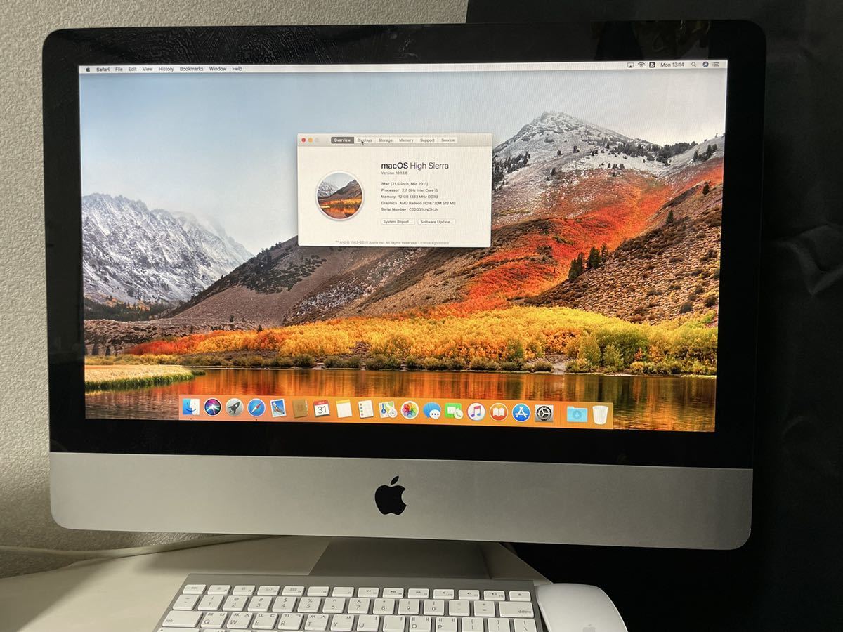 iMac Mid i5 Core (Mid 21.5インチ 最近、2011年の21.5インチiMac 動作確認
