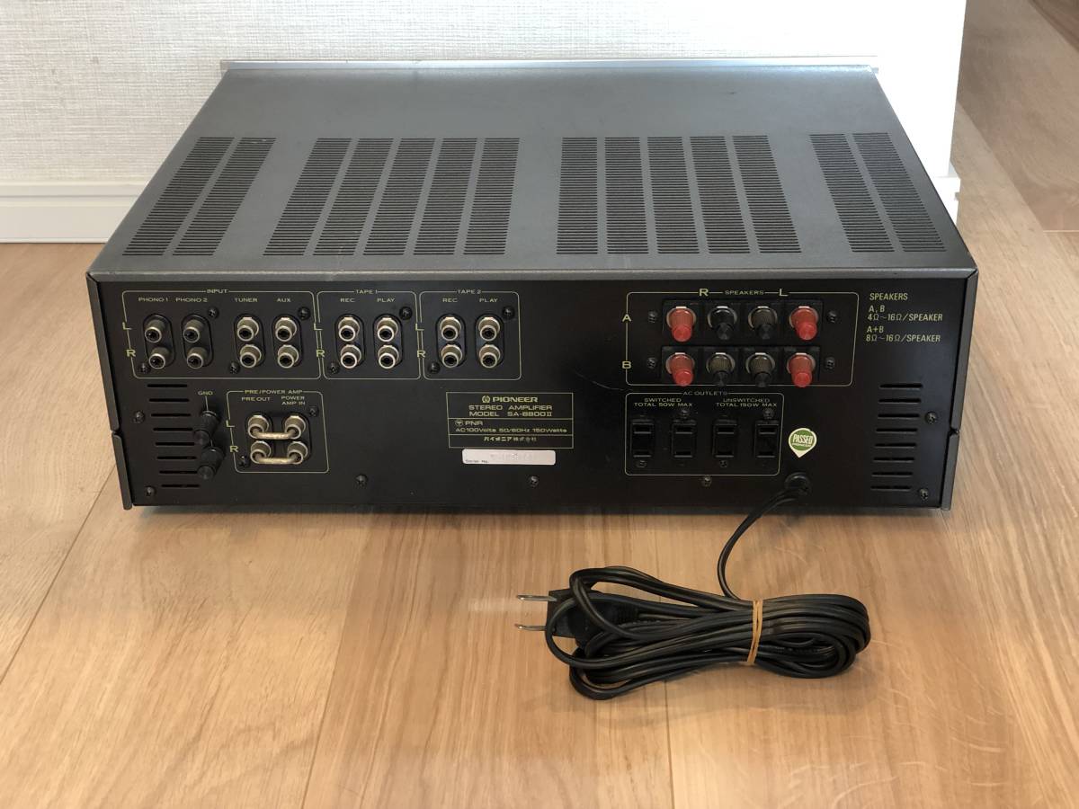 Pioneer パイオニア SA-8800 ステレオ アンプ 通電のみ確認済み ジャンク