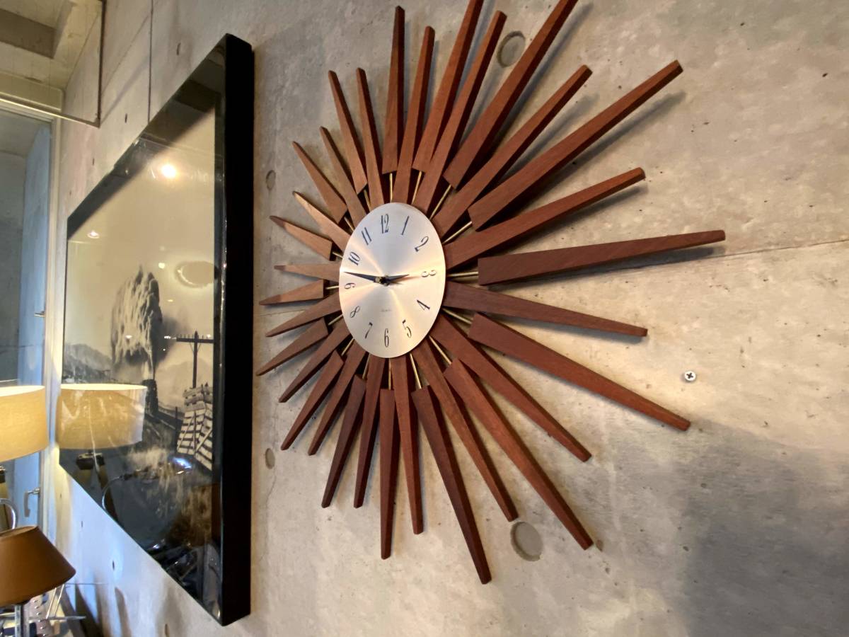 U.S.A. antique SESSIONS wall clock ビンテージ 60