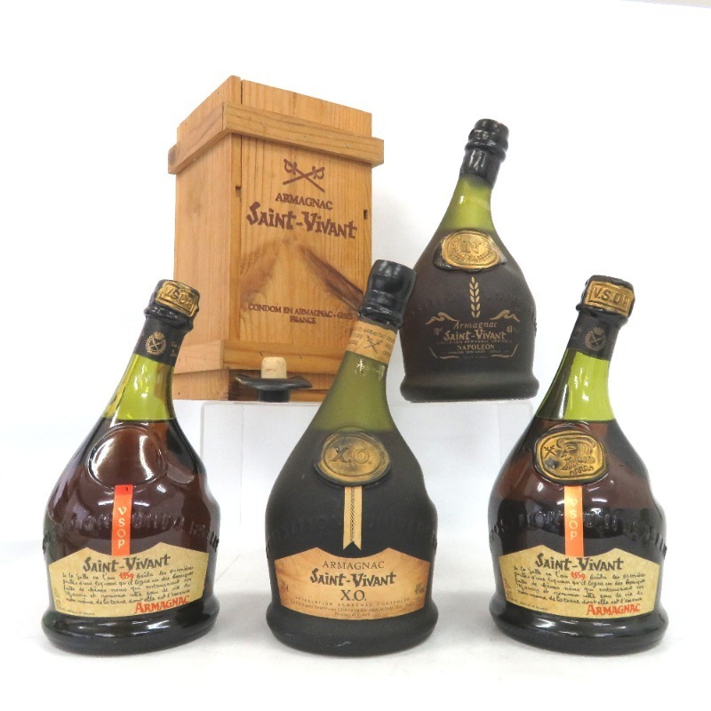 大得価，大人気 サンヴィヴァン VSOP XO ナポレオン 4本セット 700ml(アルマニャック)｜売買されたオークション情報、yahooの商品情報をアーカイブ公開 - オークファン アルマニャック