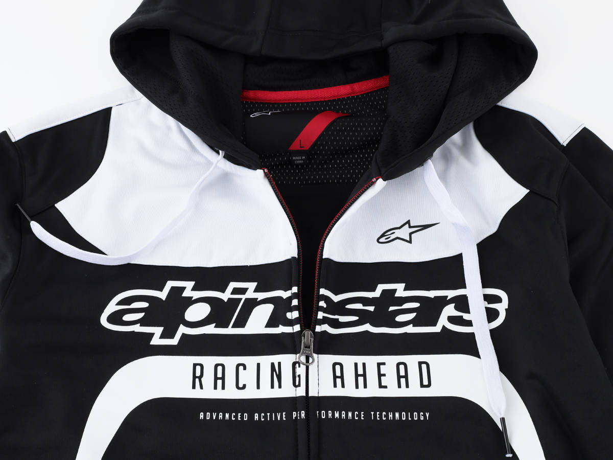 Alpinestars フルジップ フーディー ブラック Lサイズ ALPINESTARS フルジップ フーディ パーカー【L】Session Full Zip