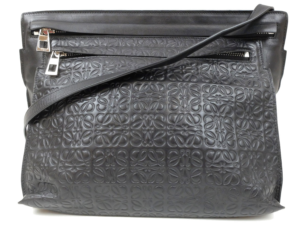 期間限定 綺麗【LOEWEロエベ】アナグラムエンボエス ショルダーバッグ 
