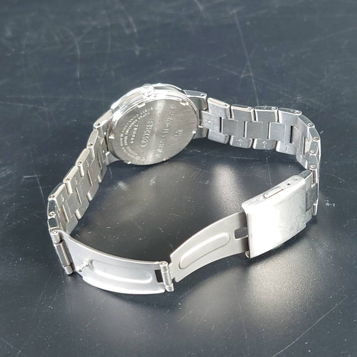 稼働品 SEIKO V181-0AB0 SOLAR TITANIUM メンズ 腕時計 ソーラー 
