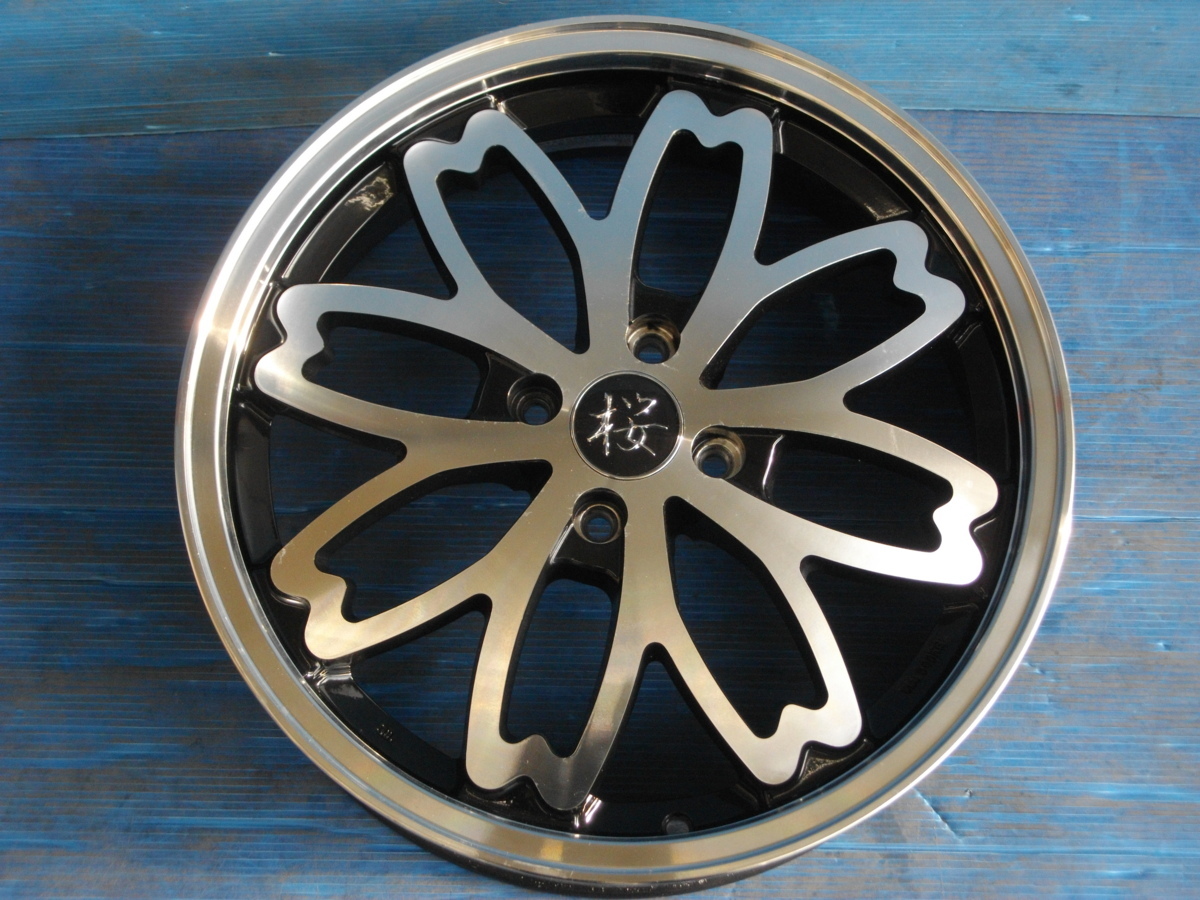 和道 桜 5.5J PCD100 ＋45 Kカー等に 中古4本セット 和