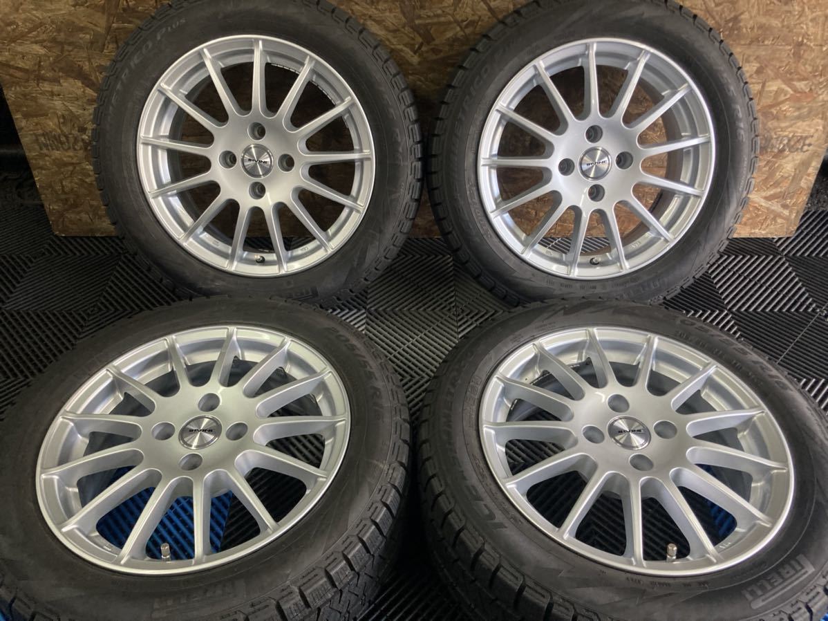 PCD108 16インチ スタッドレスピレリバリ山 205/55R16 奇異 プジョー
