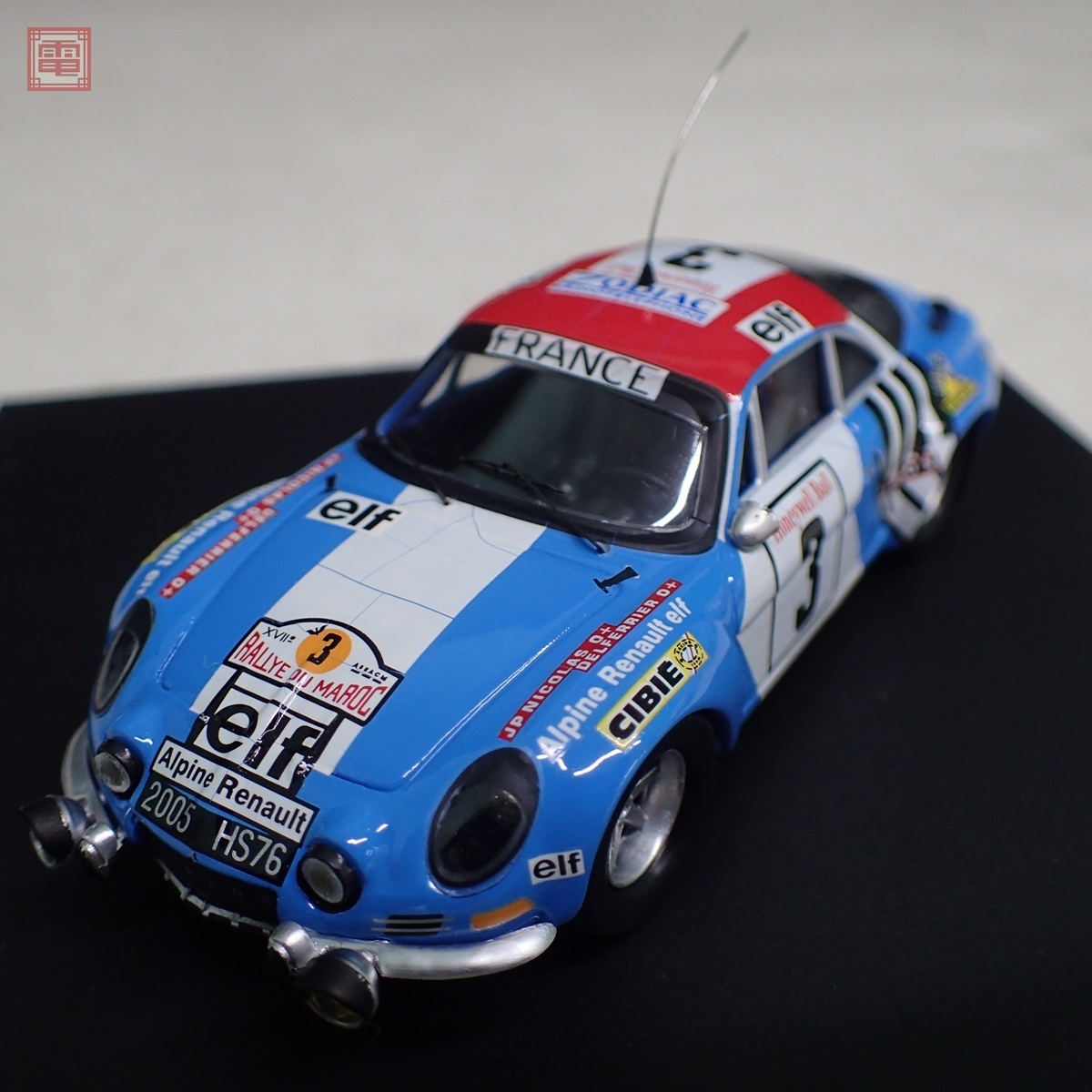 トロフュー 1/43 アルピーヌ ルノー A110 1st モロッコラリー 1974 No 