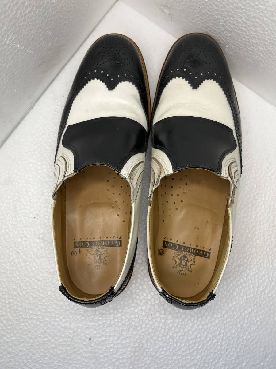ジョージコックス　サドルシューズ　UK8 ロカビリー　パンクス ジョージコックス GEORGE COX コンビサドルシューズ UK8(ジョージ