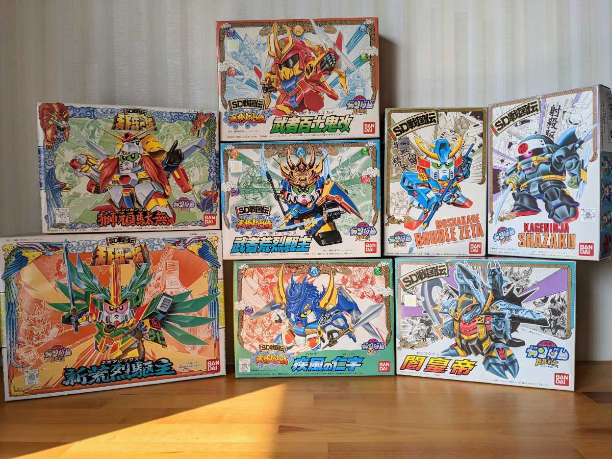 Sdガンダムbb戦士 Sd戦国伝 風林火山編 天下統一編 ８体セット 当時物未組立品 １円スタート Sdガンダムbb戦士 売買されたオークション情報 Yahooの商品情報をアーカイブ公開 オークファン Aucfan Com