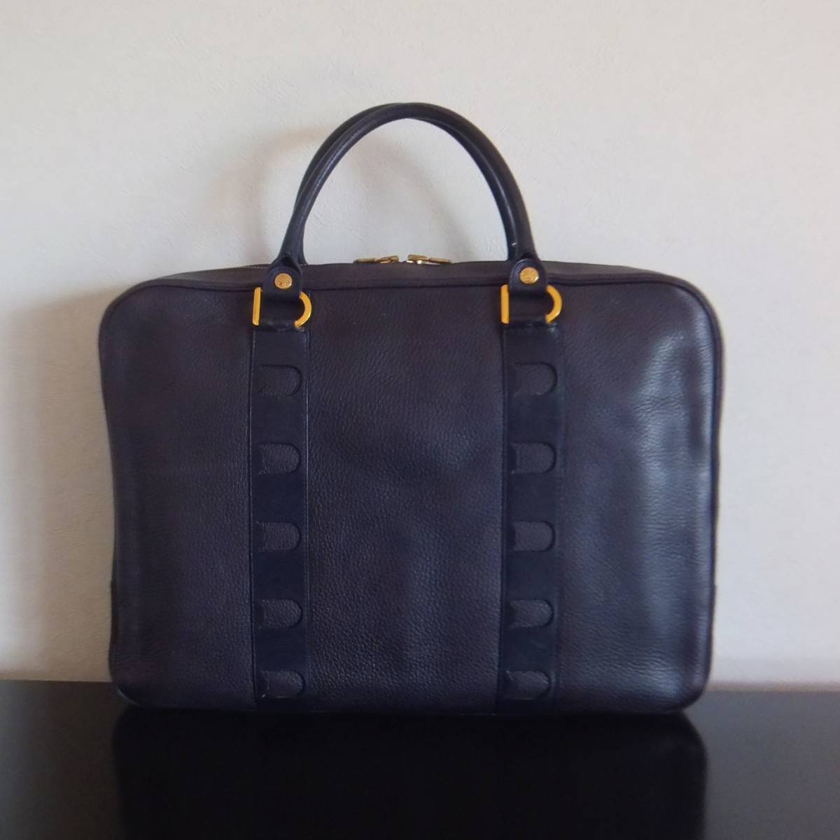 希少モデル! DELVAUX デルヴォー ヴィンテージ ブリーフケース レザー 
