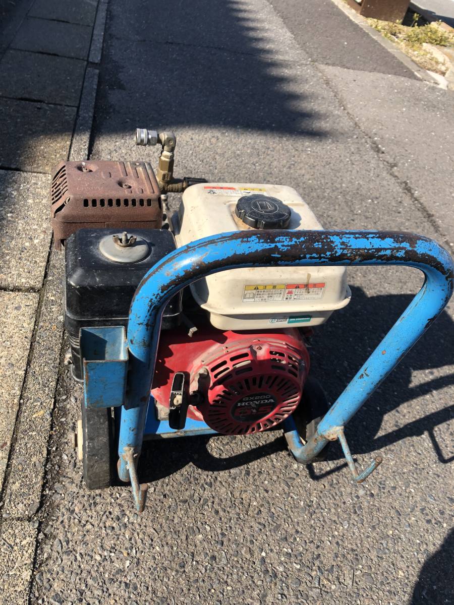 HONDA GX200 高圧洗浄機 本体 ☆ ホンダ エンジン GX200 搭載 の 高圧洗浄機 ☆ ジャンク!(高圧洗浄